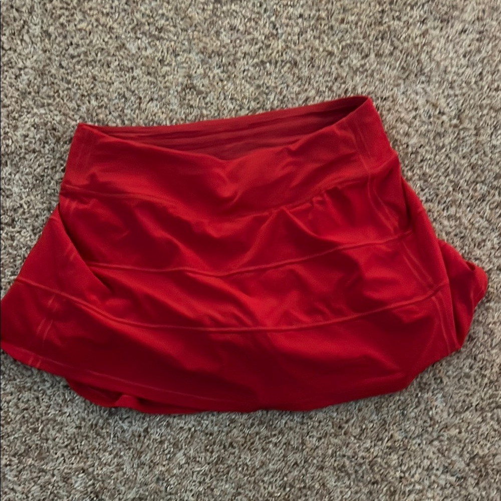 Red Athletic Skirt